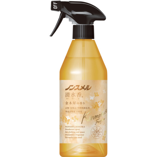 白元アース ノンスメル清水香 金木犀の香り 本体 400ml×1本 ノンスメル