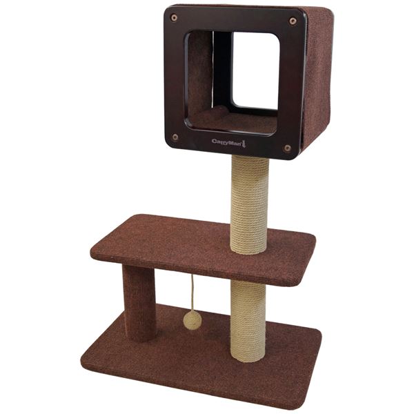 ドギーマン キャティーマン モダンルームスクラッチ ミディアムH90 据え置き型キャットタワーの商品画像