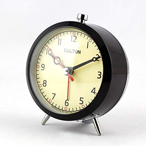 Dulton (Dulton) alarm clock black eyes ... clock 100-053Q/BK