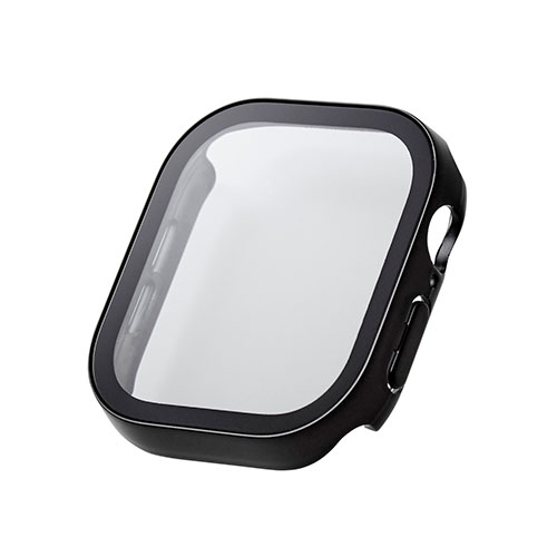 Apple Watch Series 10 [46mm]用 フルカバーケース/プレミアムガラス/高透明/防水 AW-24AFCGEBK （ブラック）の商品画像
