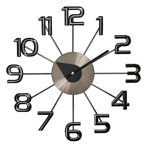 GeorgeNelson Ferris Wall Clock GN41167（ブラックニッケル）の商品画像