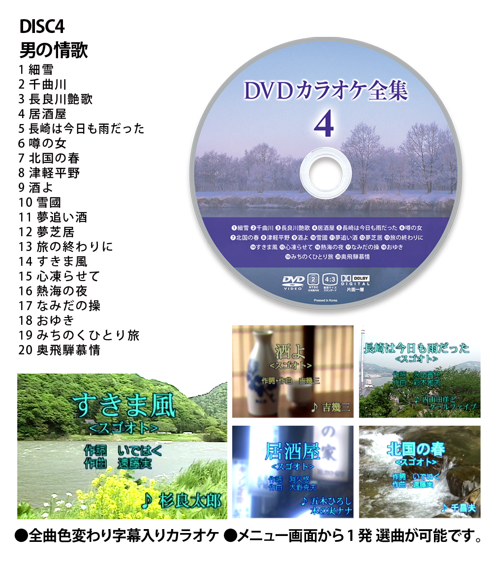 DVD karaoke complete set of works VOL.1 Best Hit Selection 100