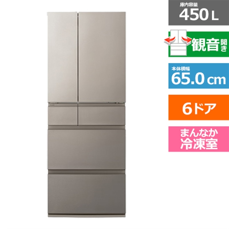 Panasonic( Panasonic ) 6 дверь рефрижератор compact BIG серии HY модель NR-F45HY2-N