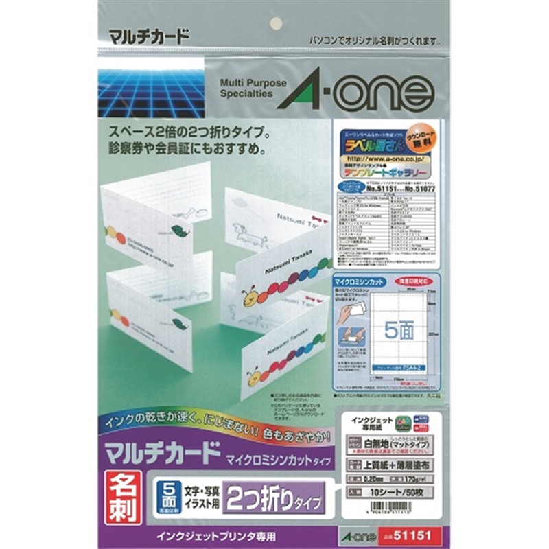  A-one мульти- карта A4 штамп 5 поверхность 2 tsu.51151