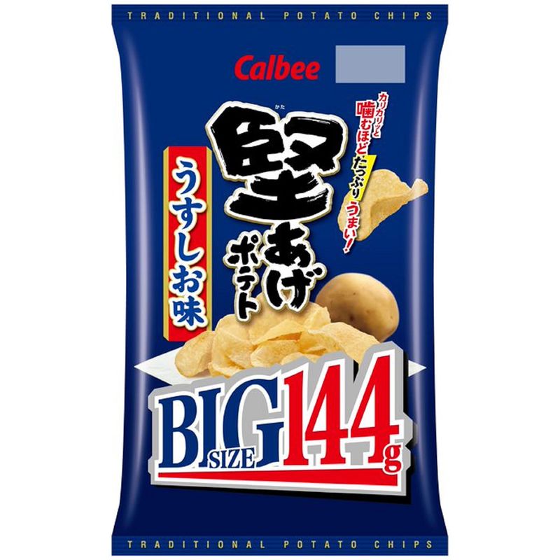 カルビー カルビー 堅あげポテト うすしお味 BIG 144g×12袋 堅あげポテト スナック菓子の商品画像