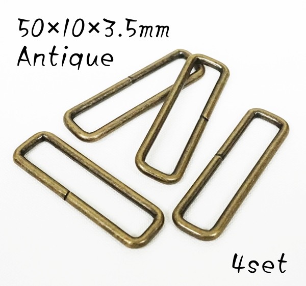 50×10×3.5mm угол can ( маленький can ) античный 4 штук комплект kume1105-AT