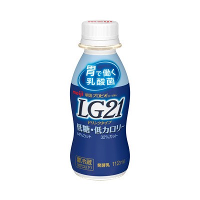明治プロビオヨーグルト LG21 ドリンクタイプ 低糖・低カロリー 112ml ペットボトル × 24本の商品画像