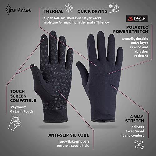 TrailHeads lady's running glove | touch screen glove | power stretch winter running accessory 