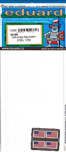 エデュアルド アメリカ海軍旗（現代用）ステンレス製（1/350スケール エッチングパーツ EDU53180） ミリタリー模型の商品画像