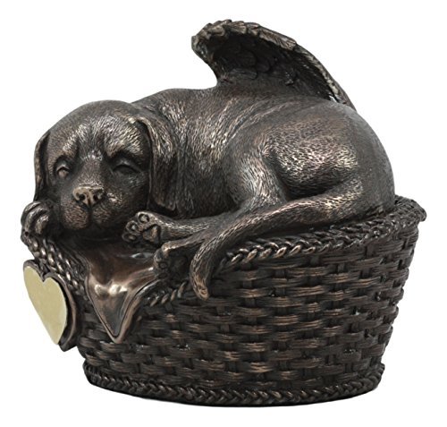 Ebros Heavenly Angel Labrador Dog Sleeping In Wicca - bed basket Cremation parallel import 