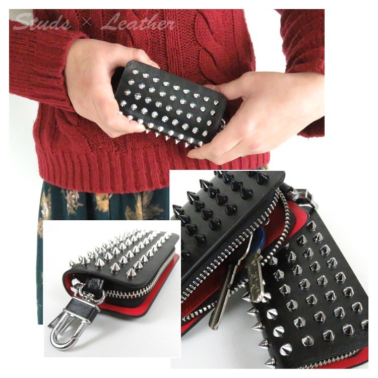 スマートキーケース スタッズ スマートキーカバー 突起 トゲ 鋲 メンズ