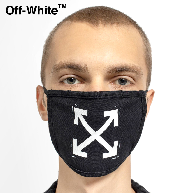 off white Off-White オフホワイト マスク 大人用 ふつうサイズ off white Off-White オフホワイト マスク 大人用 ふつうサイズ