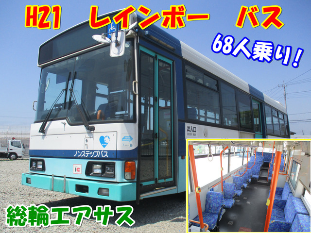 [ оплата общая сумма 1,353,000 иен ] б/у машина Hino Rainbow 68 посадочных мест все колеса пневматическая подвеска 