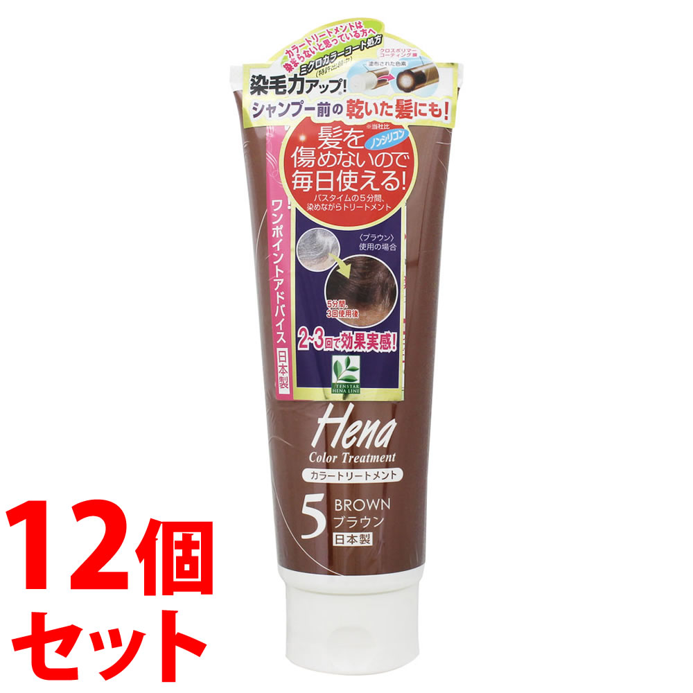 テンスターヘナ カラートリートメント 250g（ブラウン）× 12個 ヘアケア　ヘナの商品画像