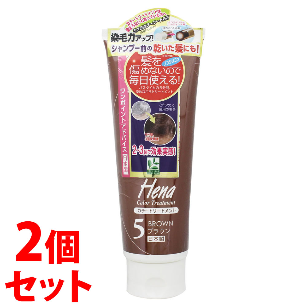 テンスターヘナ カラートリートメント 250g（ブラウン）× 2個 ヘアケア　ヘナの商品画像