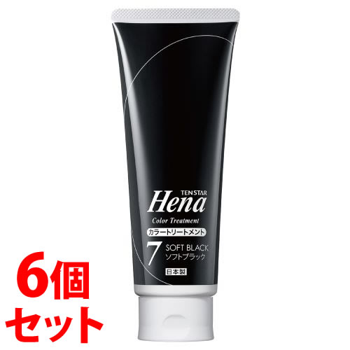 テンスターヘナ カラートリートメント 250g（ソフトブラック）× 6個の商品画像