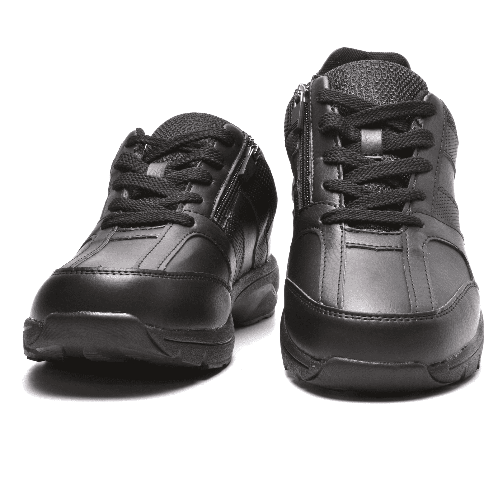 men's wide width sneakers side zipper walking shoes gentleman shoes black navy 3255