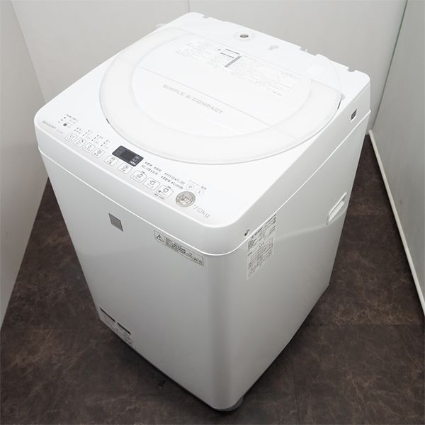 SHARP 全自動洗濯機 ES-G7E3-KW 洗濯機本体 - 最安値・価格比較