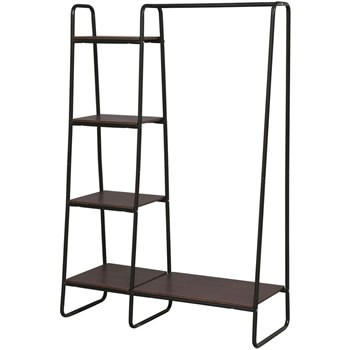 アイリスオーヤマ プレミアム スタイルハンガー 2WAYタイプ W1011×D400×H1500mm PI-B3 （ブラック）の商品画像
