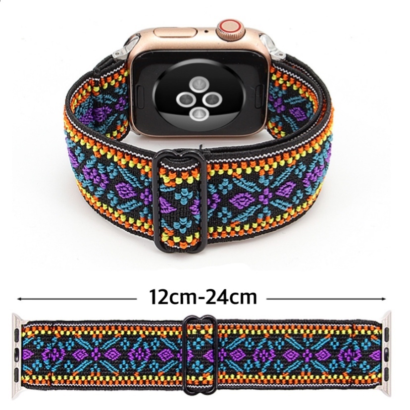  Apple watch band bohe mia pattern stylish lovely Apple Watch belt 38mm 40mm 41mm 42mm 44mm 45mm nylon Series 2 3 4 5 6 7 8 9 SE