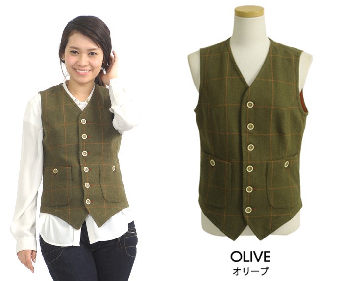 マックスフリッツ ベスト 春物 特価】ベスト/レディース/バイク/maxfritz/femme/WINDOWPANE/VEST