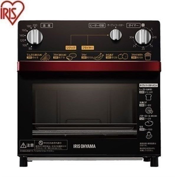 オーブンレンジ【FVH-D3A-R】入荷 IRIS OHYAMA アイリスオーヤマ ノンフライ熱風オーブン FVH-D3A-R
