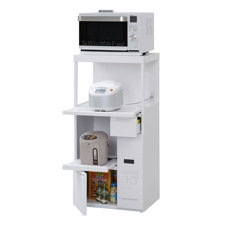 エムケー精工 ファインキッチン レンジ台 W565×D480×H1165mm SK-306W 食器棚、レンジ台の商品画像
