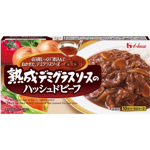 ハウス食品 ハウス食品 熟成デミグラスソースのハッシュドビーフ 160g×10個 ハヤシルーの商品画像