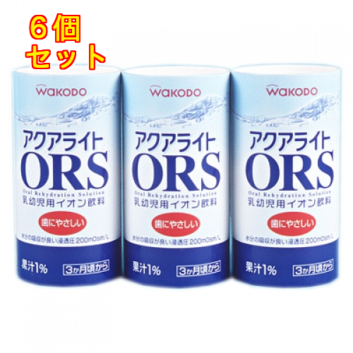 和光堂 和光堂 アクアライトオーアールエス 紙パック 125ml 3本パック×6個 アクアライト ベビー飲料の商品画像