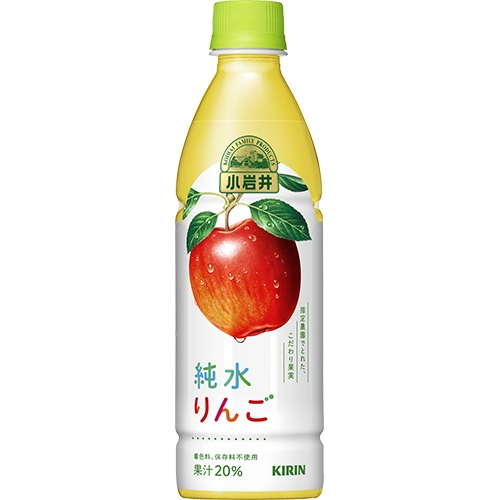キリン 小岩井 純水りんご ペットボトル 430ml×1 小岩井 小岩井 純水果汁 フルーツジュースの商品画像