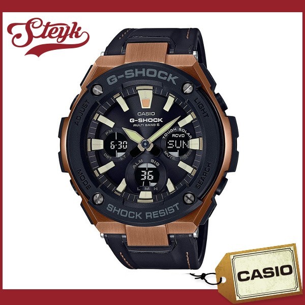 CASIO G-SHOCK GST-W120L-1A ソーラー電波 腕時計 ブラック/ブロンズ