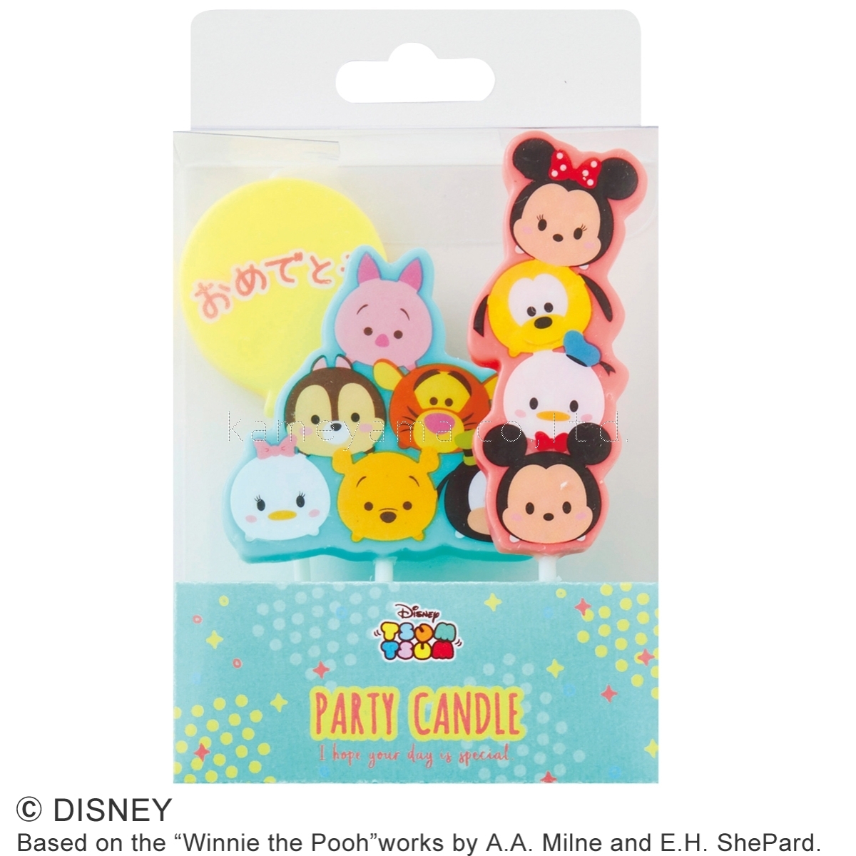 tsumtsum Disney party candle birthday candle collection cat pohs courier service 