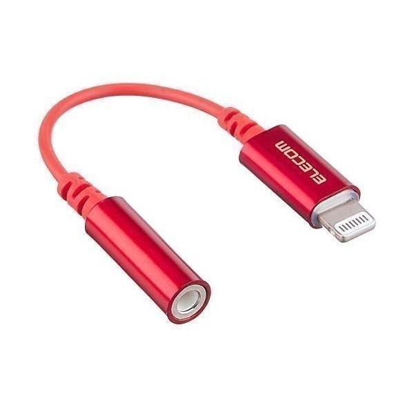 イヤホン・ヘッドホン用Lightningコネクタ変換ケーブル EHP-L35DS01CRD （レッド）の商品画像