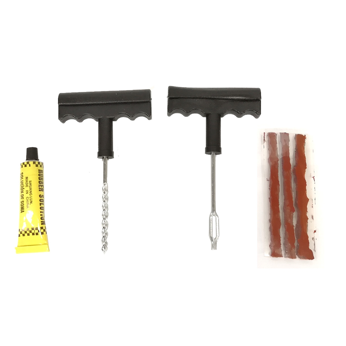  flat tire repair kit punk correcting punk car bike li pair set Lee ma- hook needle Raver cement seal maintenance 