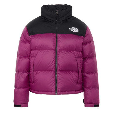 THE NORTH FACE ショートヌプシジャケット レディース NDW92555-RK（ブラック×ロックスバリーピンク）の商品画像