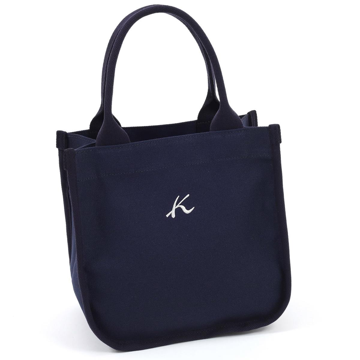  dark blue [ navy blue ] 10101 [ Kitamura ] square type simple tote bag R-0748 lady's dark blue [ navy blue ] 10101