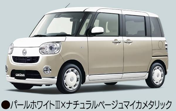 [ pearl white III× natural beige mica metallic ] 1/64PLUS Daihatsu Move canvas 