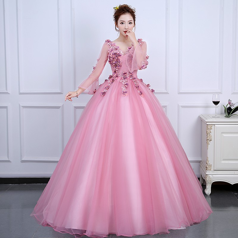 送料無料 ウエディングドレス カラードレス 二次会 花嫁 大きいサイズ 3l 小さいサイズ 青 ブルー ロングドレス プリンセスライン ウエストマーク Vネック 袖あり 長袖 全品送料無料 Www Technet 21 Org