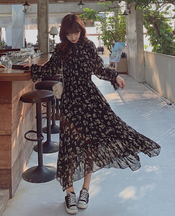 今ならほぼ即納 ワンピース 黒 花柄 シースルー サイズ38 ひざ丈ワンピース Www Indiashopps Com