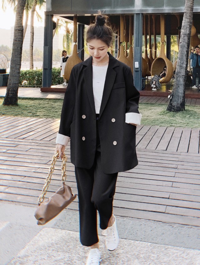 パンツセットアップ レディース チェスターコート スーツパンツ ロングパンツ スリット ロング丈 2点セット ゆったり 大きいサイズ トレンチコート セレモニー いいスタイル