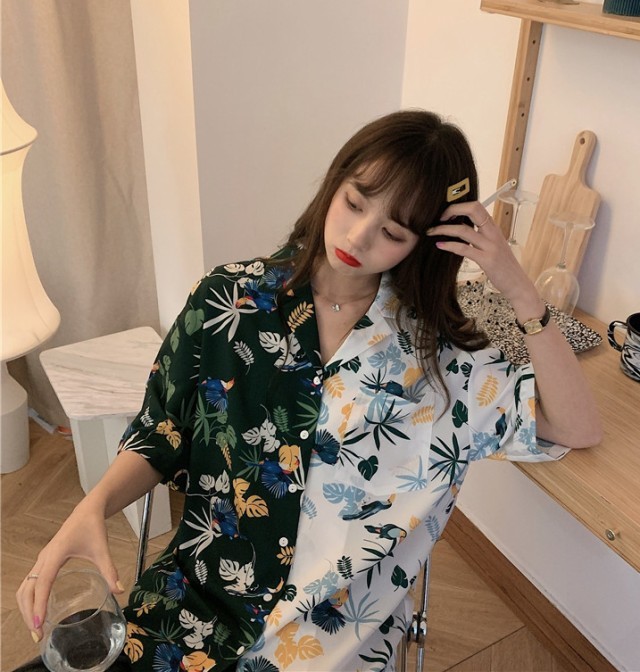 アロハ アロハシャツ シャツ レディース 春 夏 春夏 襟 半袖 開襟シャツ トップス 総柄 お洒落 おしゃれ 可愛い 海 トレンド リゾート ボタニカル柄 夏休み 旅行 定番の人気シリーズpoint ポイント 入荷