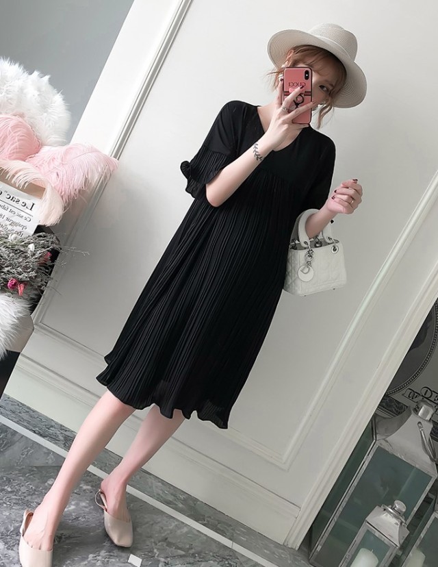 人気の春夏 マタニティ ワンピース 大きいサイズ 春 夏 膝丈 半袖 五分袖 ドレス 結婚式 お呼ばれ Materialworldblog Com