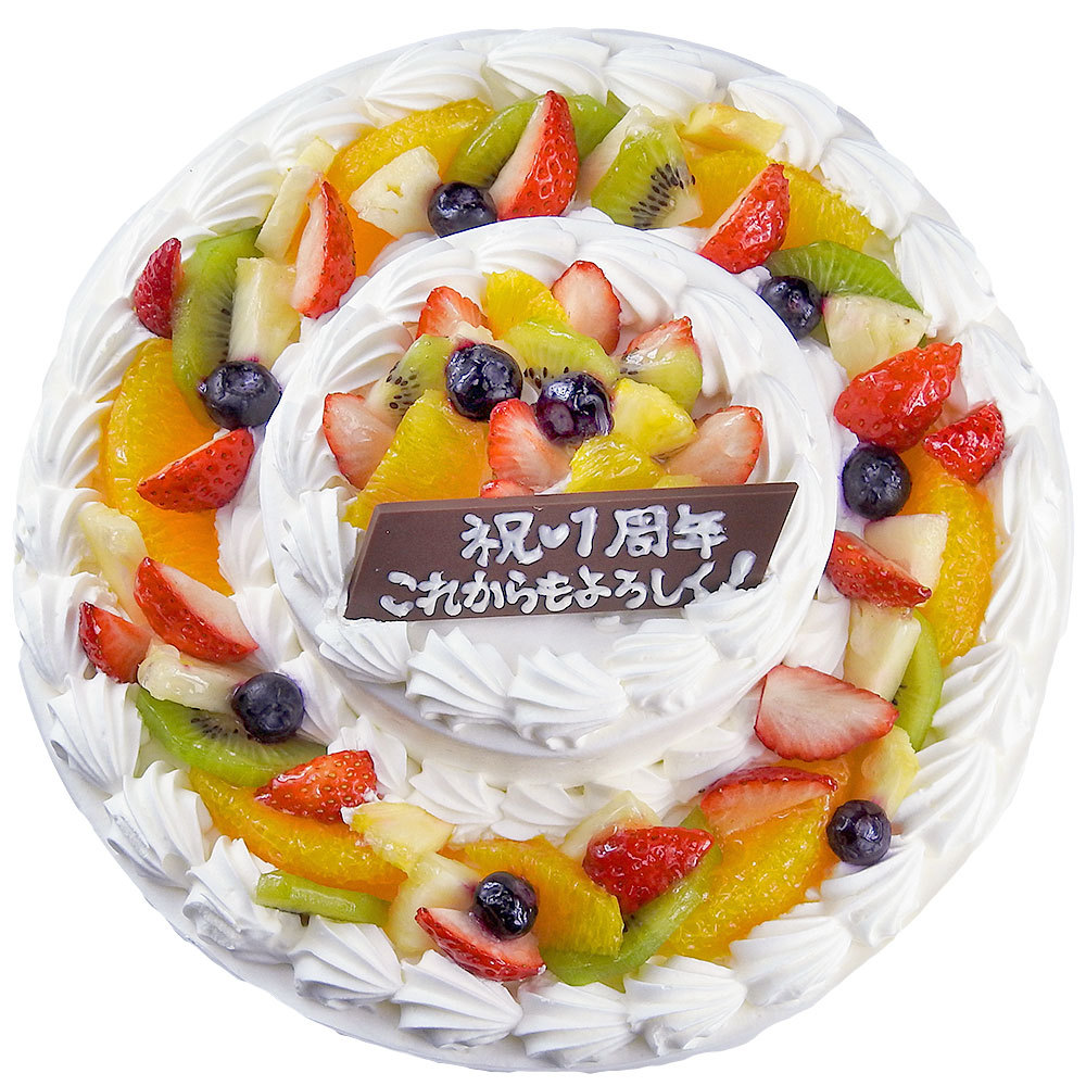 ダブルタワーケーキ 8号 4号 バースデーケーキ 誕生日ケーキ 18 名様用 二段 Ch8 Ch4 Cake Express 通販 Yahoo ショッピング