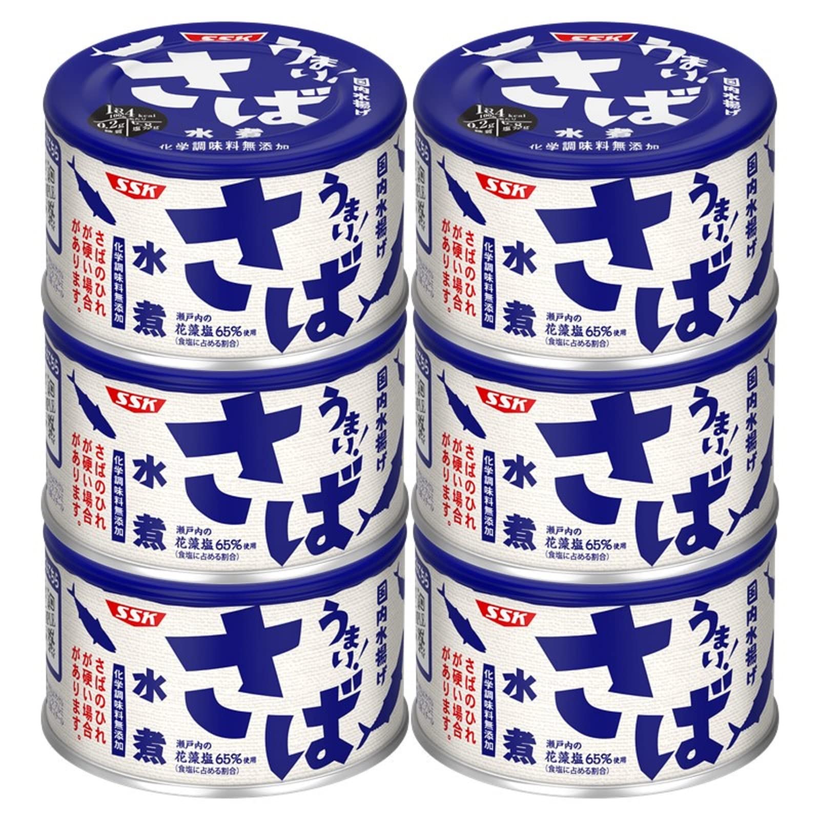 清水食品 うまい！ さば水煮 150g×6缶の商品画像