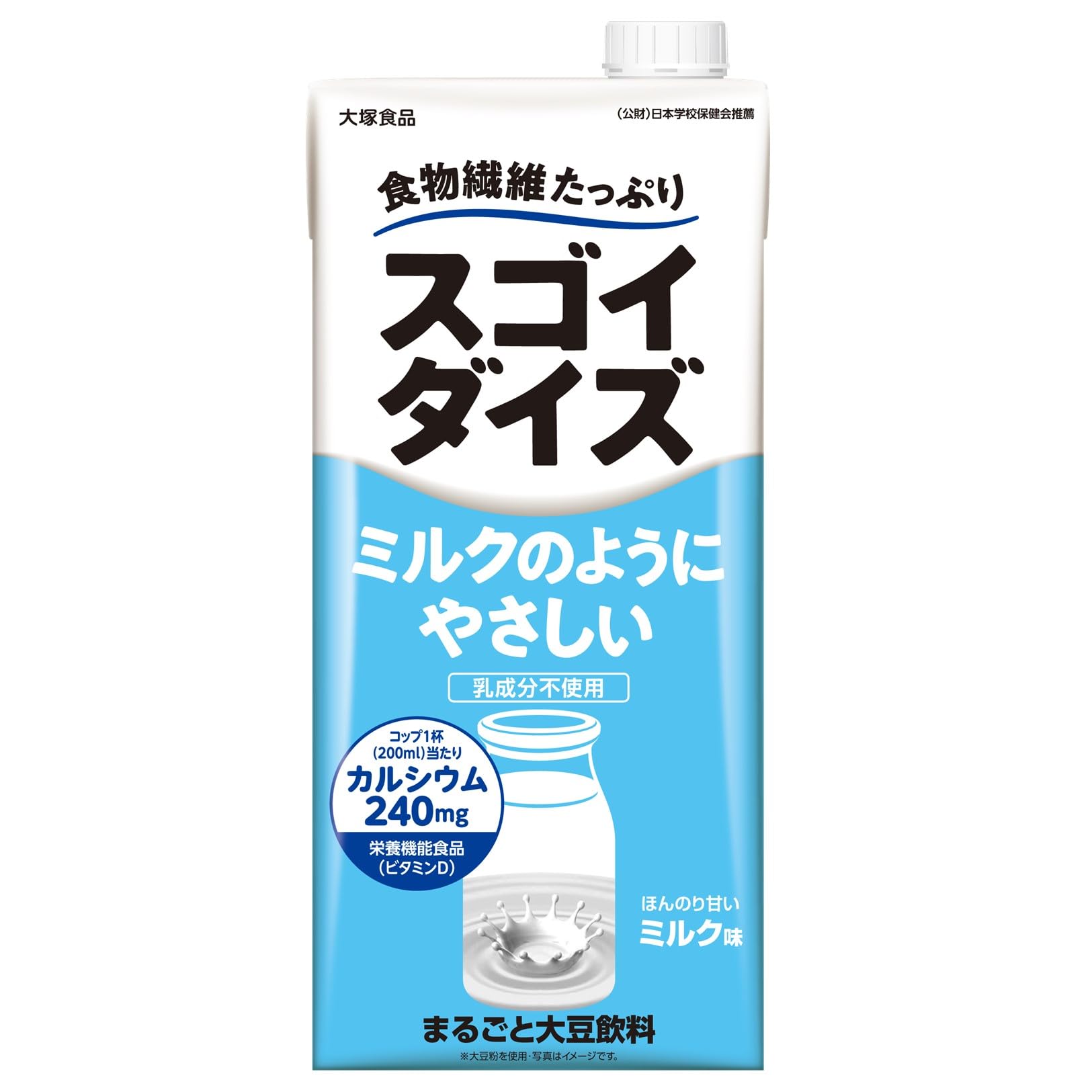 大塚食品 スゴイダイズ ミルクのようにやさしい ミルク味 1000ml × 6本の商品画像