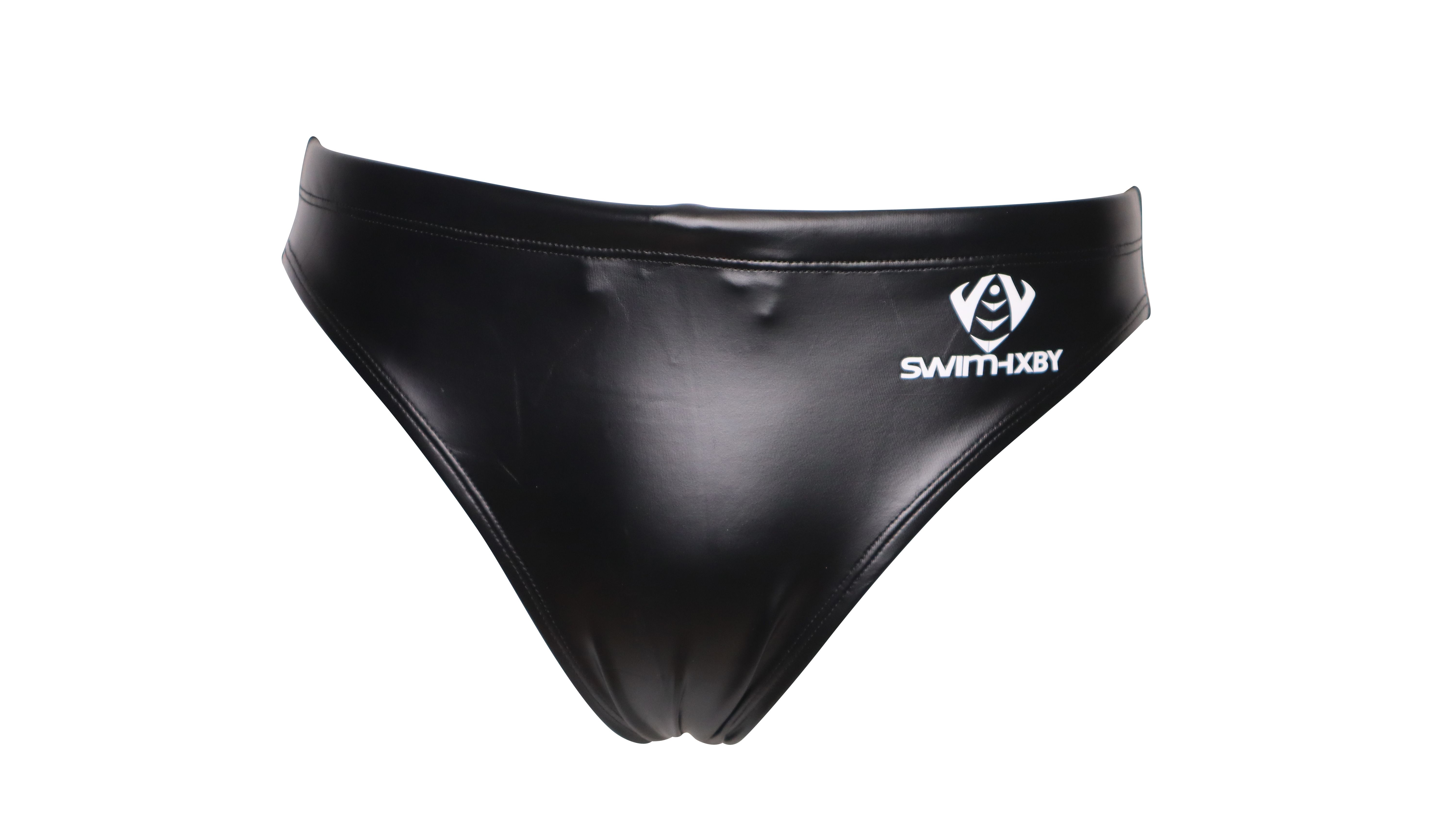 [SWIMHXBY].. swimsuit .. pants men's boys Basic black NPU enamel style Raver 