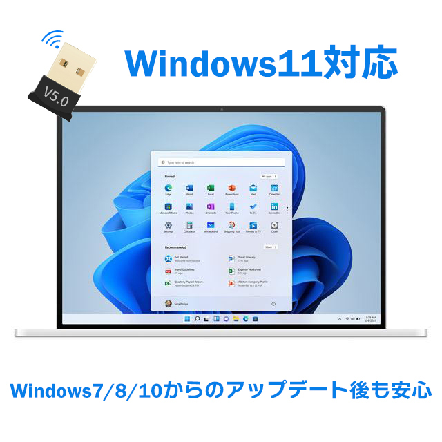 60 дней гарантия Bluetooth адаптор 5.0 USB адаптор Bluetooth ресивер беспроводной беспроводной ноутбук беспроводной Windows 7/8/10/11 клавиатура 