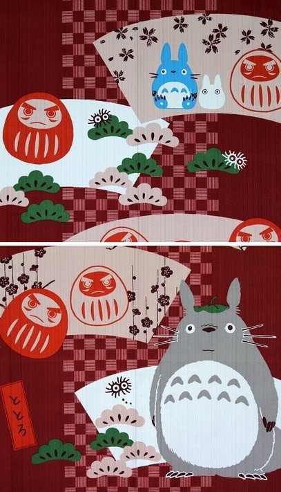  специальная цена Tonari no Totoro noren Ghibli 150 длинный длина перегородка разделитель глаз .. гобелен весна лето осень-зима /.. модный симпатичный Noren 