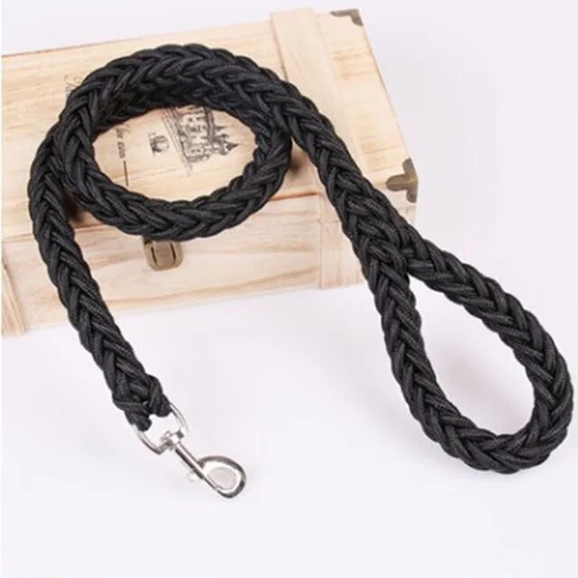  large dog-lead, strong rope, medium sized and, for large dog. compilation collection training Lee shu, durability. exist nylon,110cm, black 