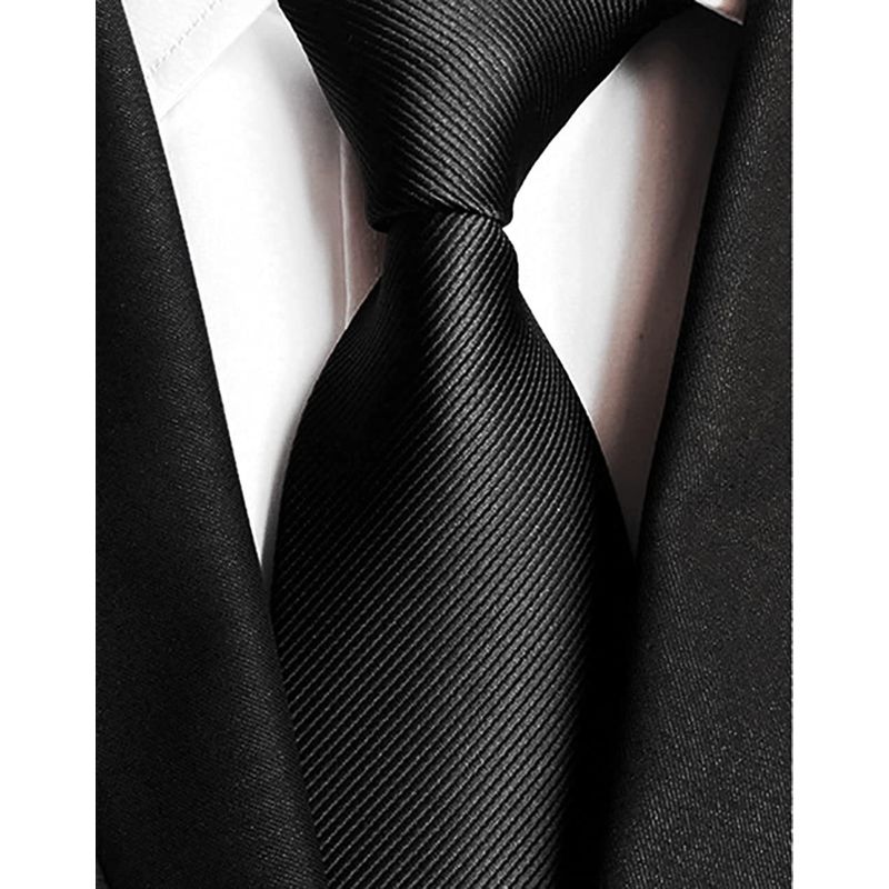  men tens necktie men's silk plain solid . type mourning dress funeral . equipment .. business ceremonial occasions interview black 